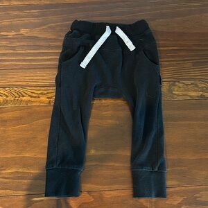 Black Waffle Joggers 2T-3T